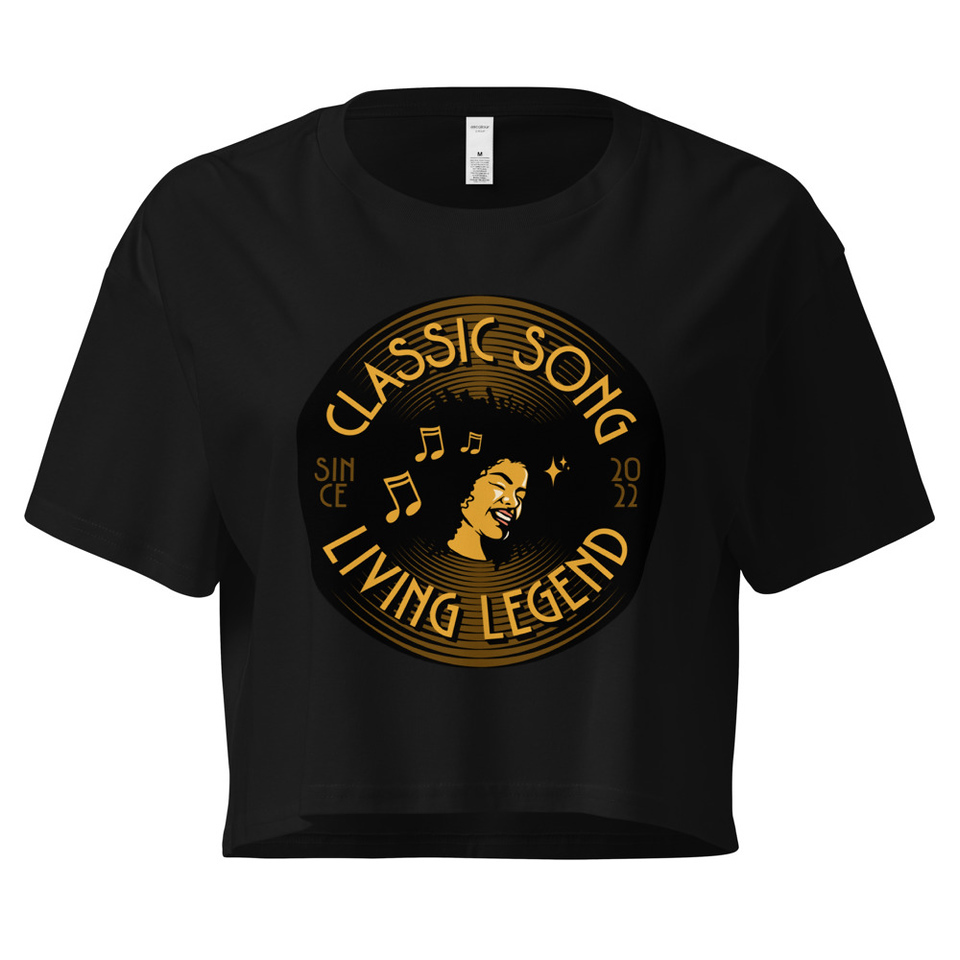Classic Song - Music Record Women's Crop Top