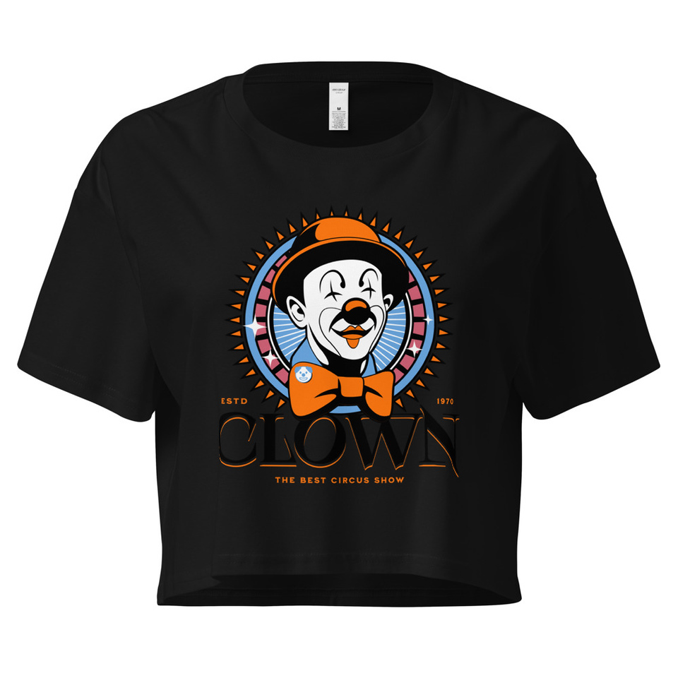 CLOWN LOGO Women's Crop Top