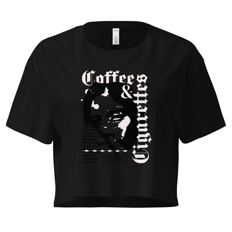 Coffee & Cigarettes Women's Crop Top