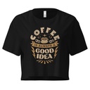 Coffee is always a good idea - Lightning Bolt Women's Crop Top