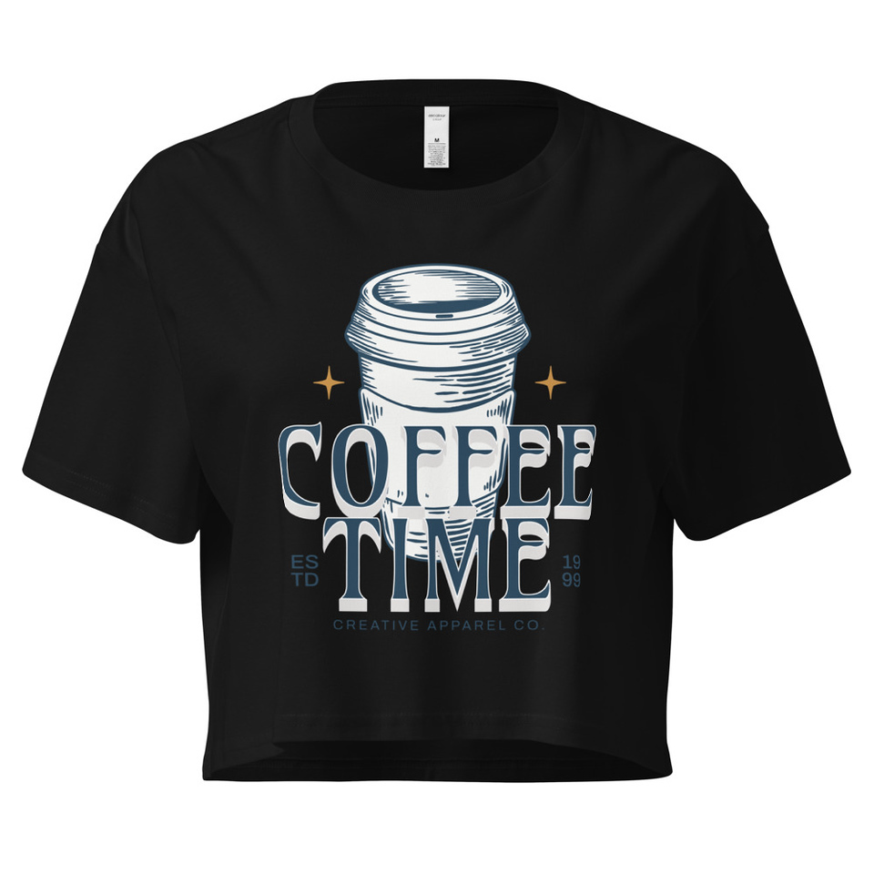 Coffee Time Women's Crop Top