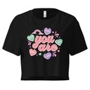 Colorful Self Love Affirmation - Heart Women's Crop Top