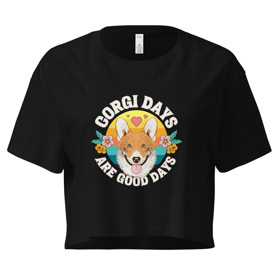 Corgi Days - Funny Animal Women's Crop Top