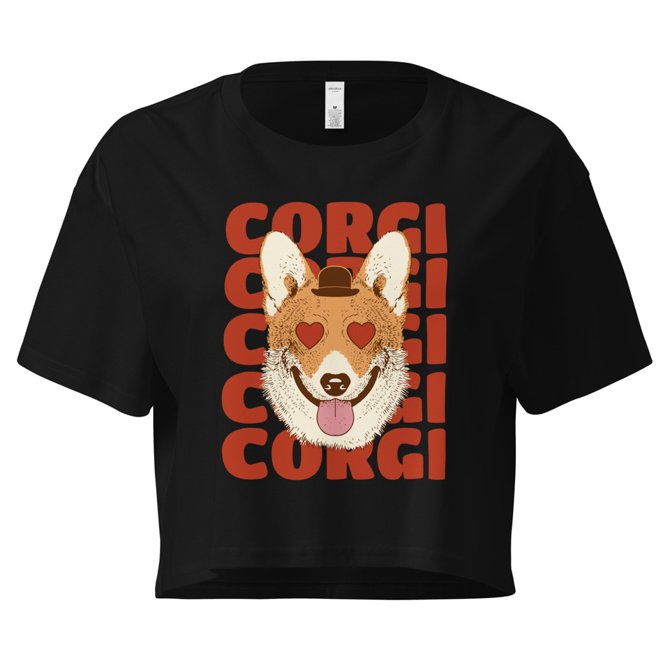 Corgi Loves - Cute Dog Women's Crop Top
