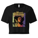 Cosmic Journey Rainbow Retro Women's Crop Top