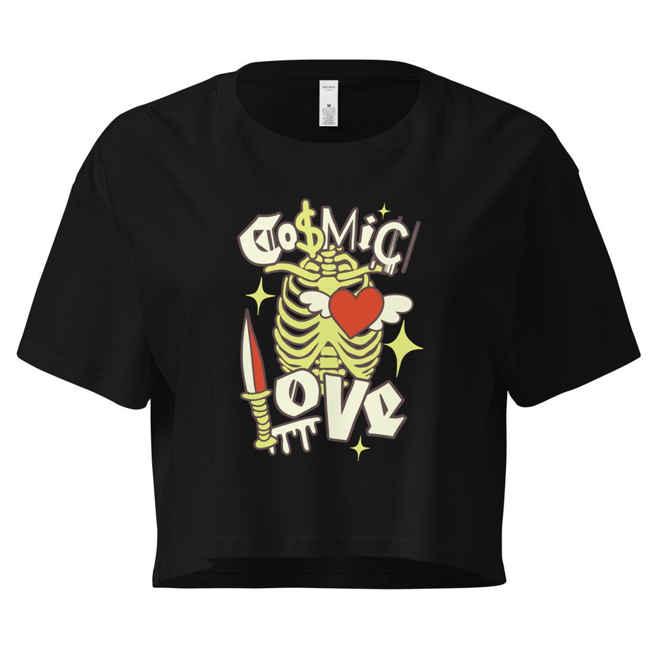 Cosmic Love (2) Women's Crop Top