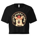 Cute Puppy Gang - Corgi Women's Crop Top