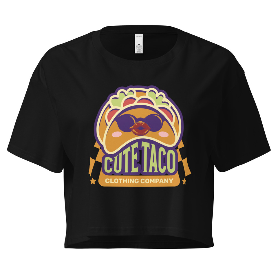 Cute Taco - Colorful Mexican Tortilla Women's Crop Top