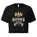 Dad That Rocks You - Electric Guitar Women's Crop Top