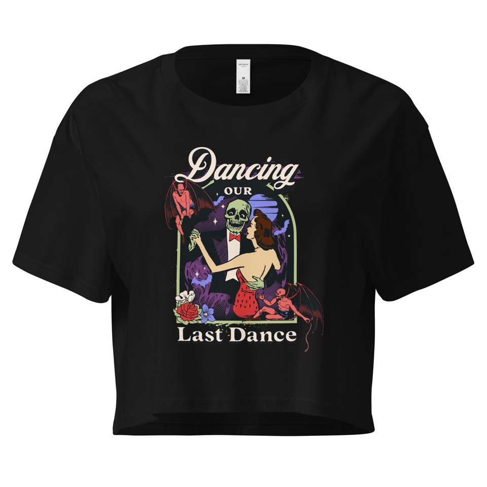Dancing Our Last Dance - Halloween Women's Crop Top
