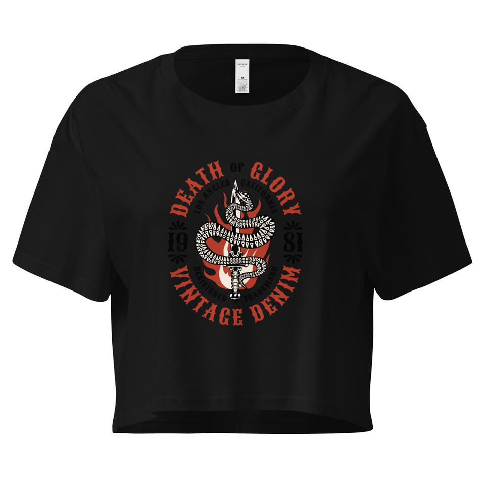 Death or Glory - Sword Snake Women's Crop Top