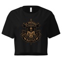 Defend us in battle - Knight with sword Women's Crop Top