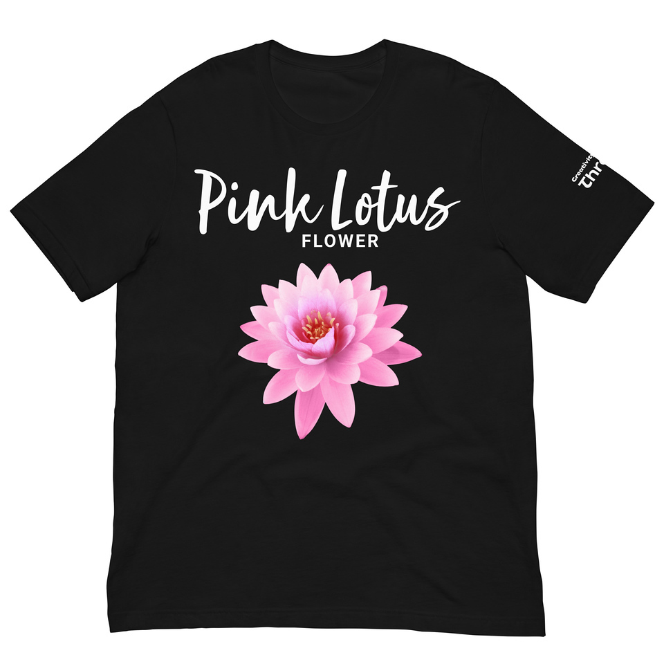KNITTD Pink Lotus Flower Unisex T-Shirt