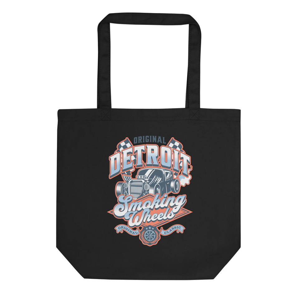 Detroit Smoking Wheels - Classic Car Eco Tote Bag