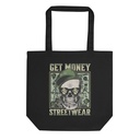 Get Money Streetwear - Skull Graffiti Eco Tote Bag