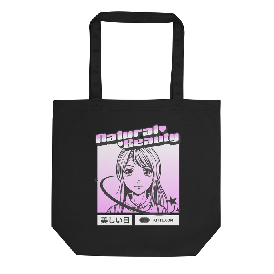 Natural Beauty Manga Girl Eco Tote Bag