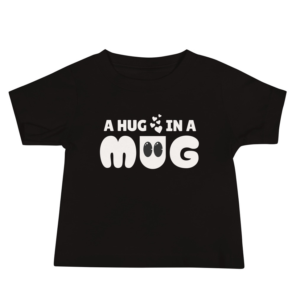 A Hug in a Mug - Funny Cartoon Baby Staple Tee