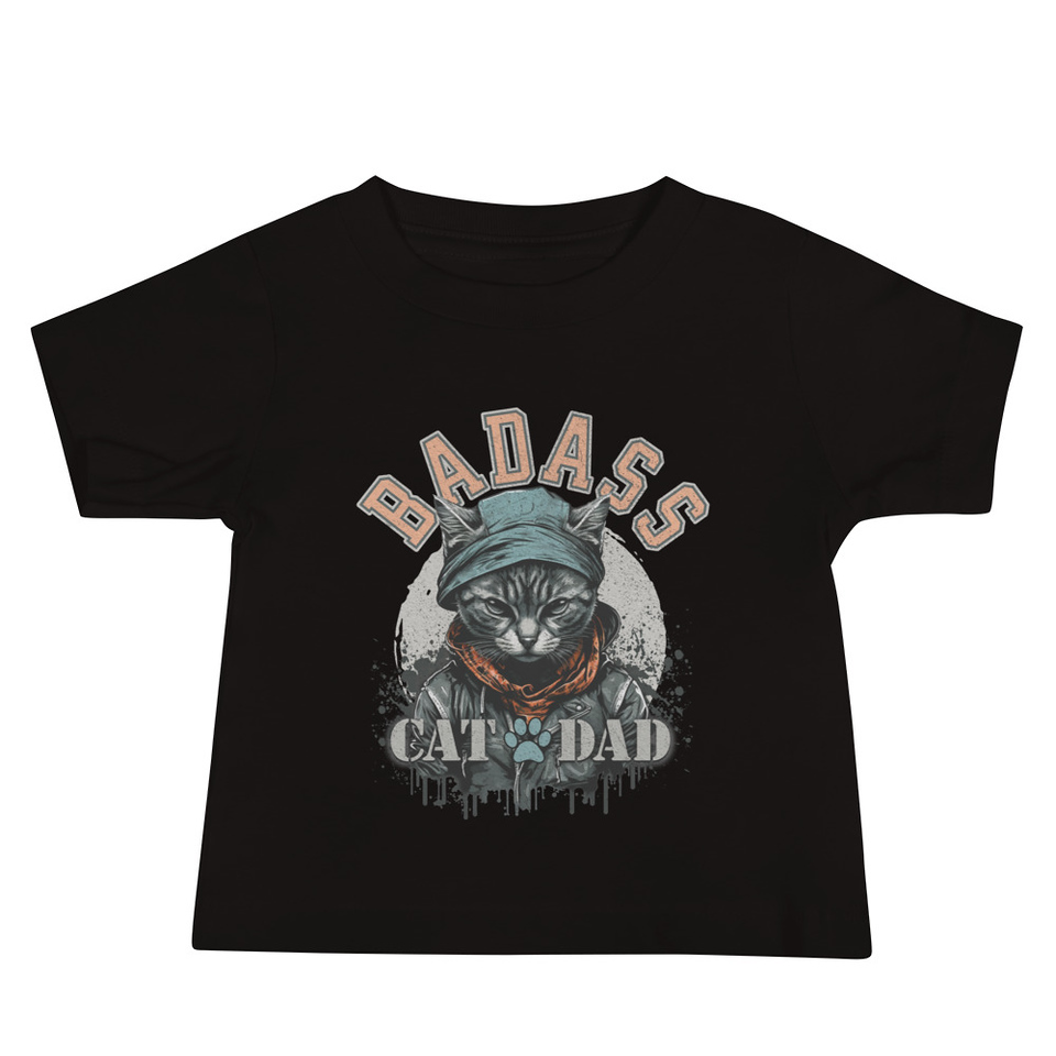 BADASS CAT DAT Baby Staple Tee