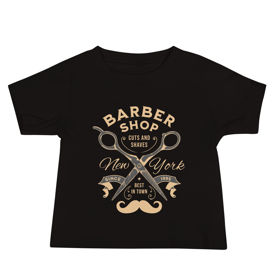 Barber Shop Cuts & Shaves - Scissor Baby Staple Tee
