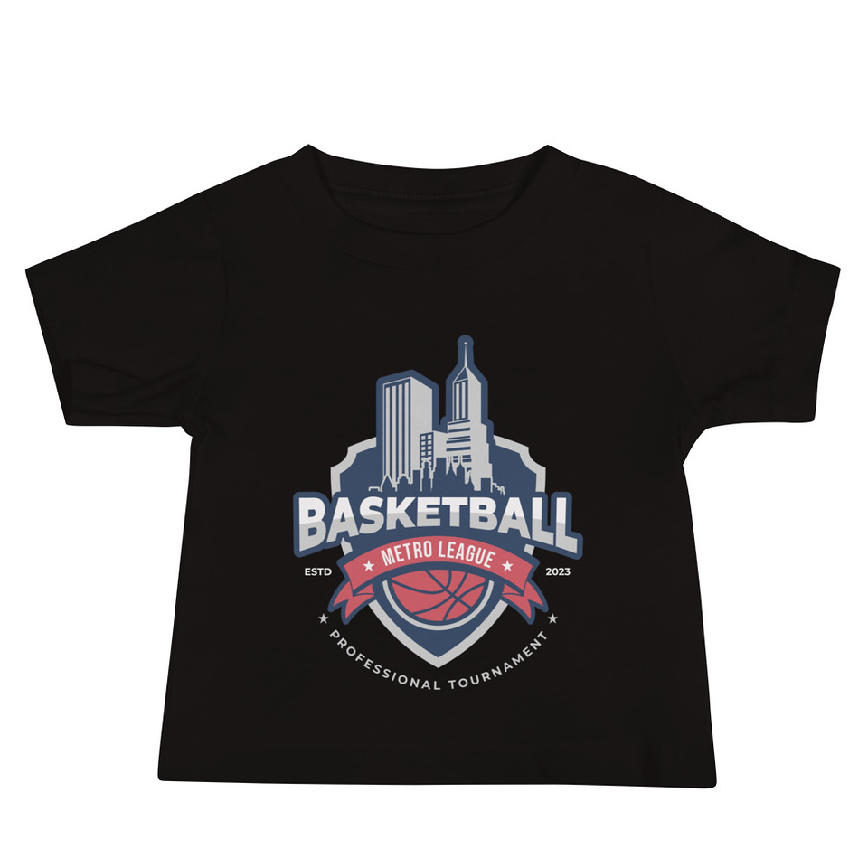 Basketball Sports Logo Baby Staple Tee