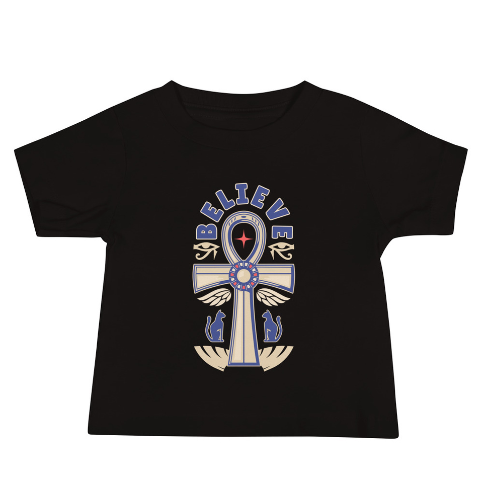 Believe  - Faith Symbol Baby Staple Tee