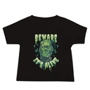 Beware of Frankenstein - Scary Halloween Baby Staple Tee