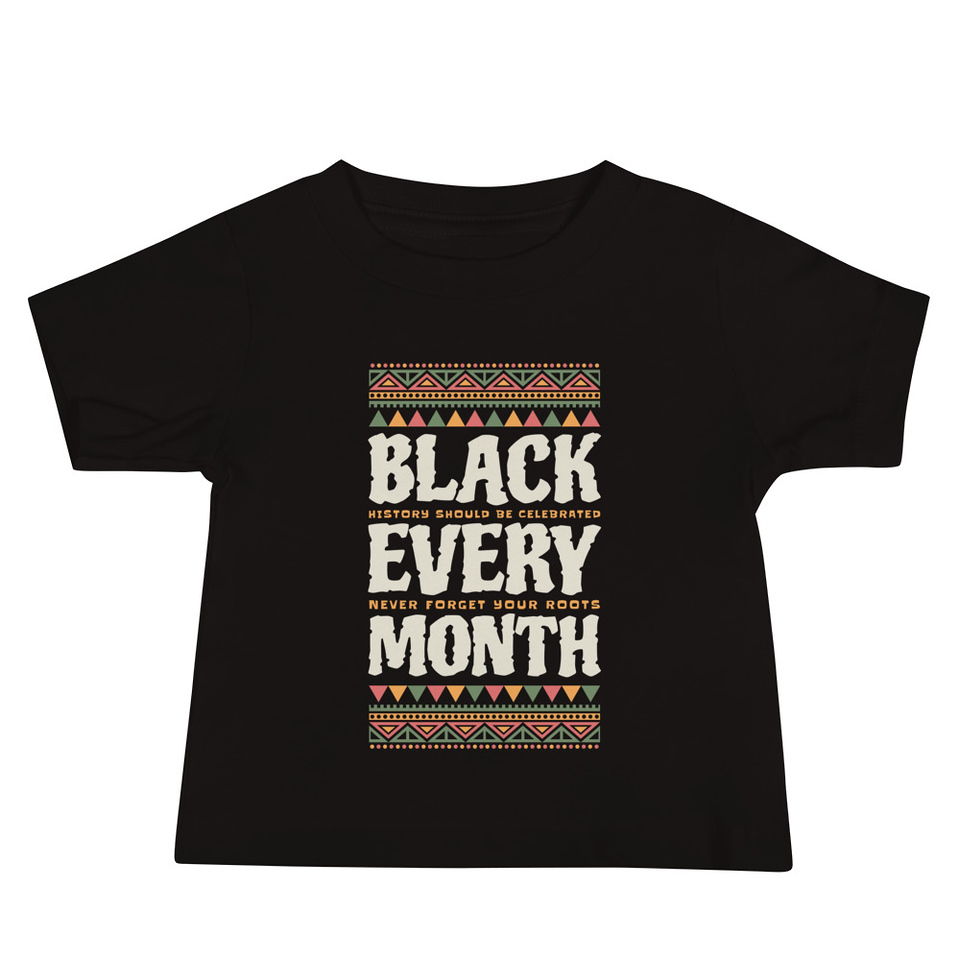 Black Every Month - African American History Baby Staple Tee