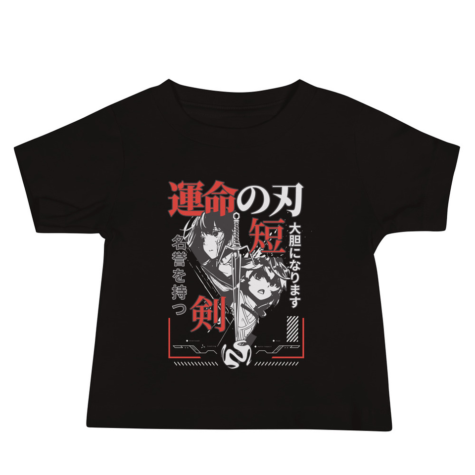 Blades of Fate - Japanese Manga Anime Baby Staple Tee