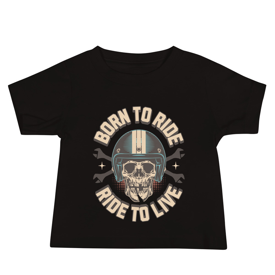 Born to Ride, Ride to Live Baby Staple Tee