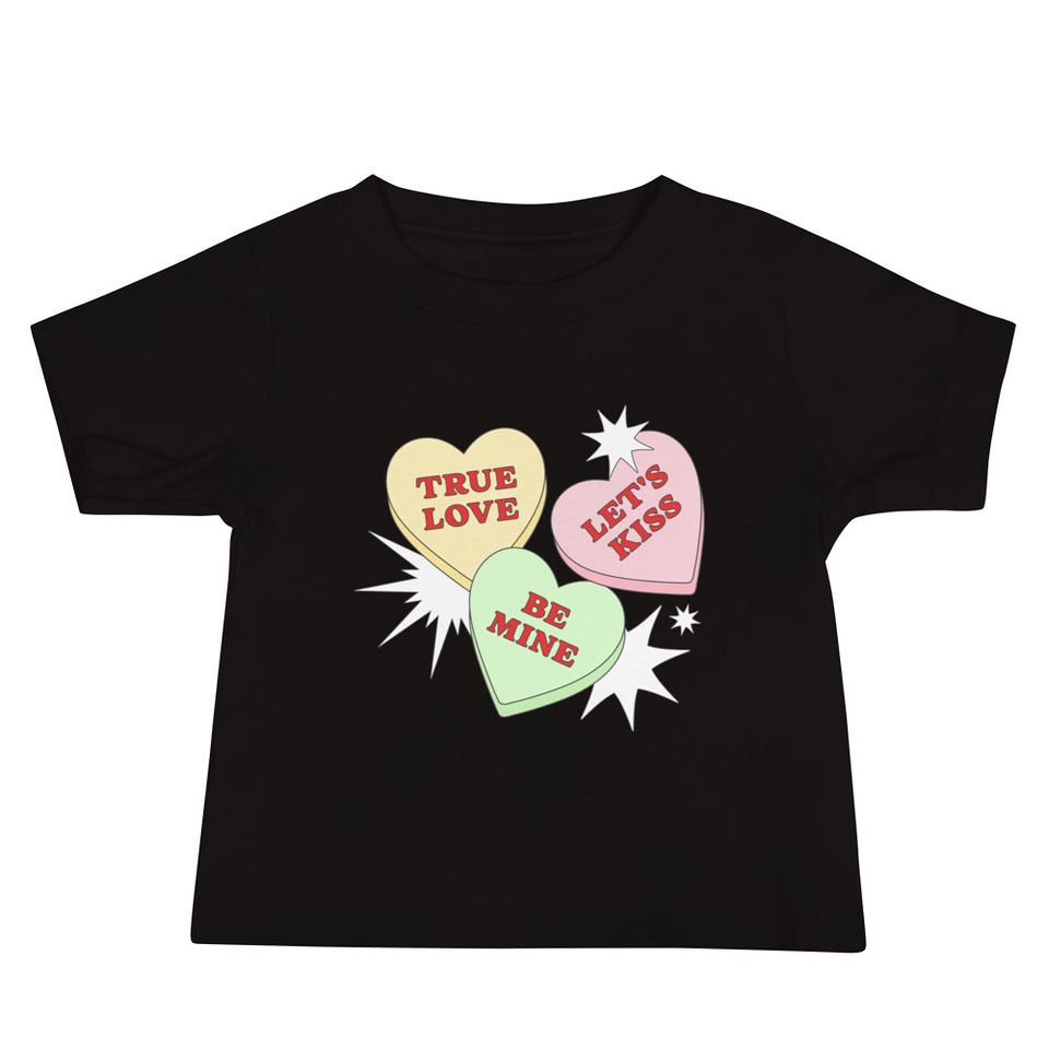 Candy Hearts - Valentine's Day Baby Staple Tee