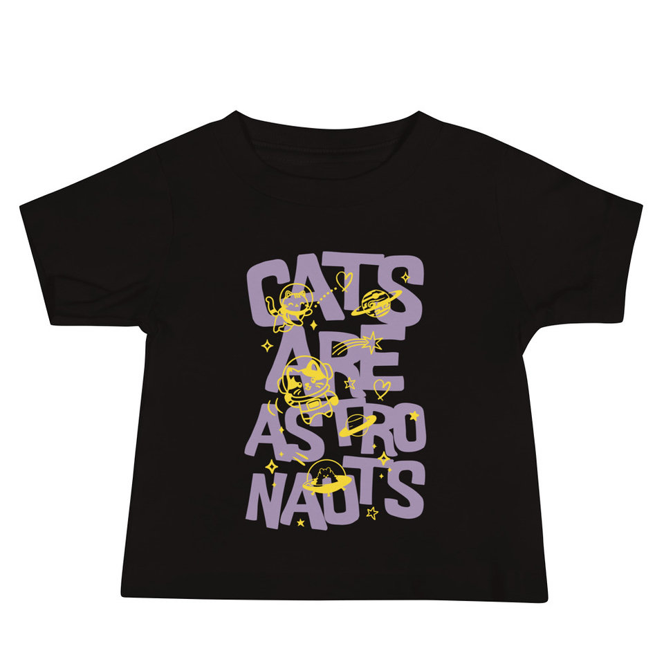 Cats are Astronauts Baby Staple Tee