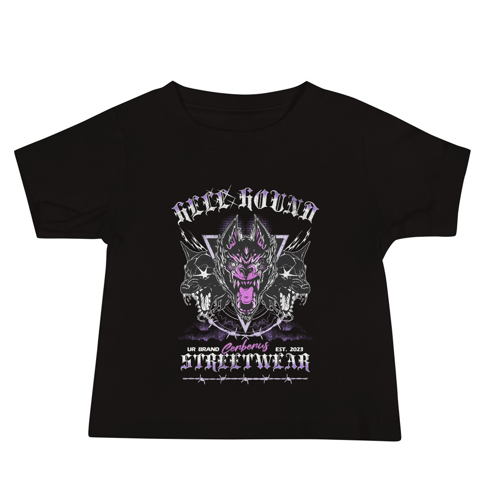 Cerberus Hell Hound Streetwear - Dark Aesthetic Baby Staple Tee