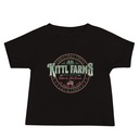 Christmas Tree Farm - Vintage Holiday Badge Baby Staple Tee
