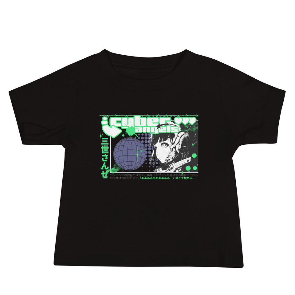 Cyber Angels - Y2k Girl Anime Baby Staple Tee