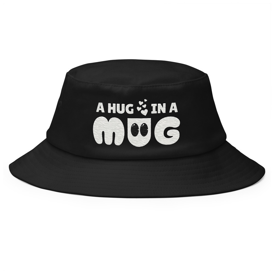 A Hug in a Mug - Funny Cartoon Bucket Hat