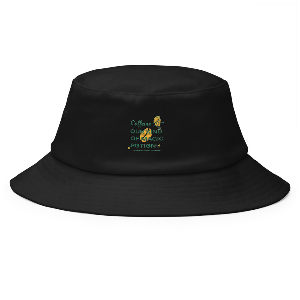 Caffeine Cartoon Bucket Hat