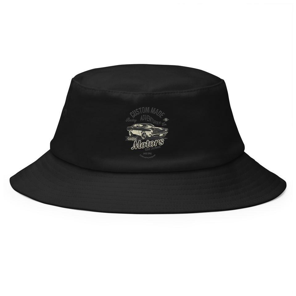 Custom Made Adventures Motors Old School Bucket Hat