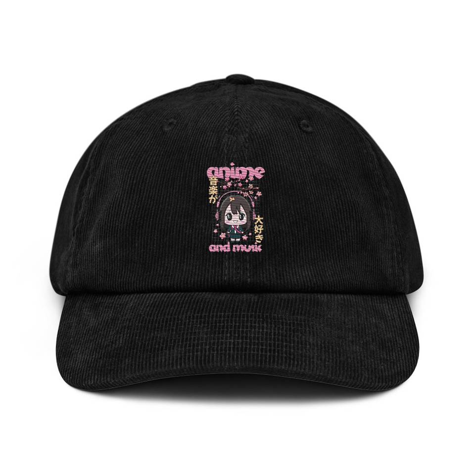 Anime and Music Corduroy Hat