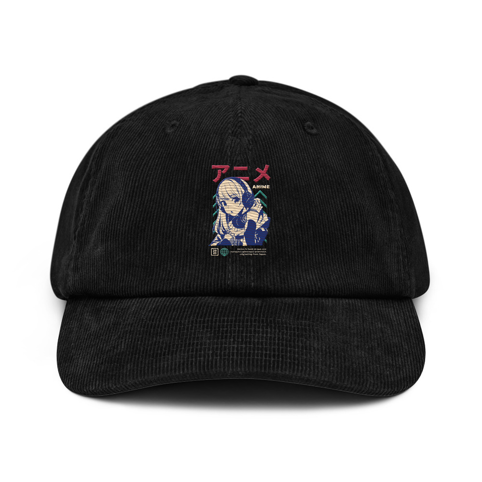 Anime Girl Corduroy Hat