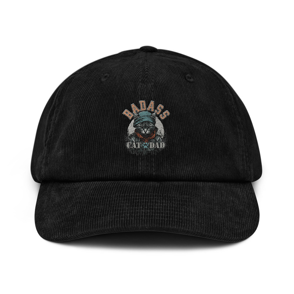 BADASS CAT DAT Corduroy Hat