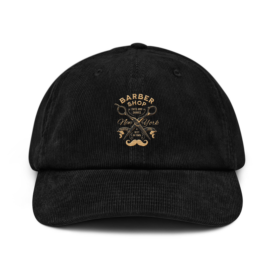 Barber Shop Cuts & Shaves - Scissor Corduroy Hat