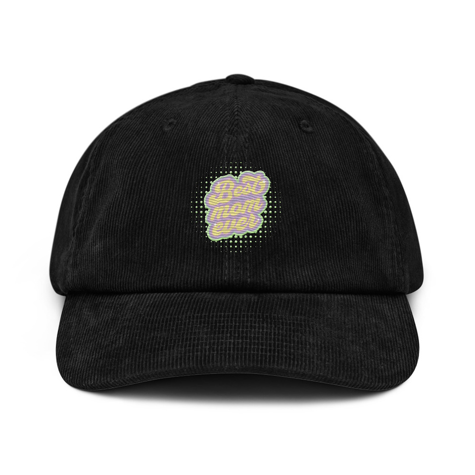 Best Mom Ever - Retro Typography Corduroy Hat