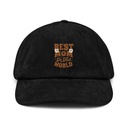 Best Mom in the World - Flowers Corduroy Hat