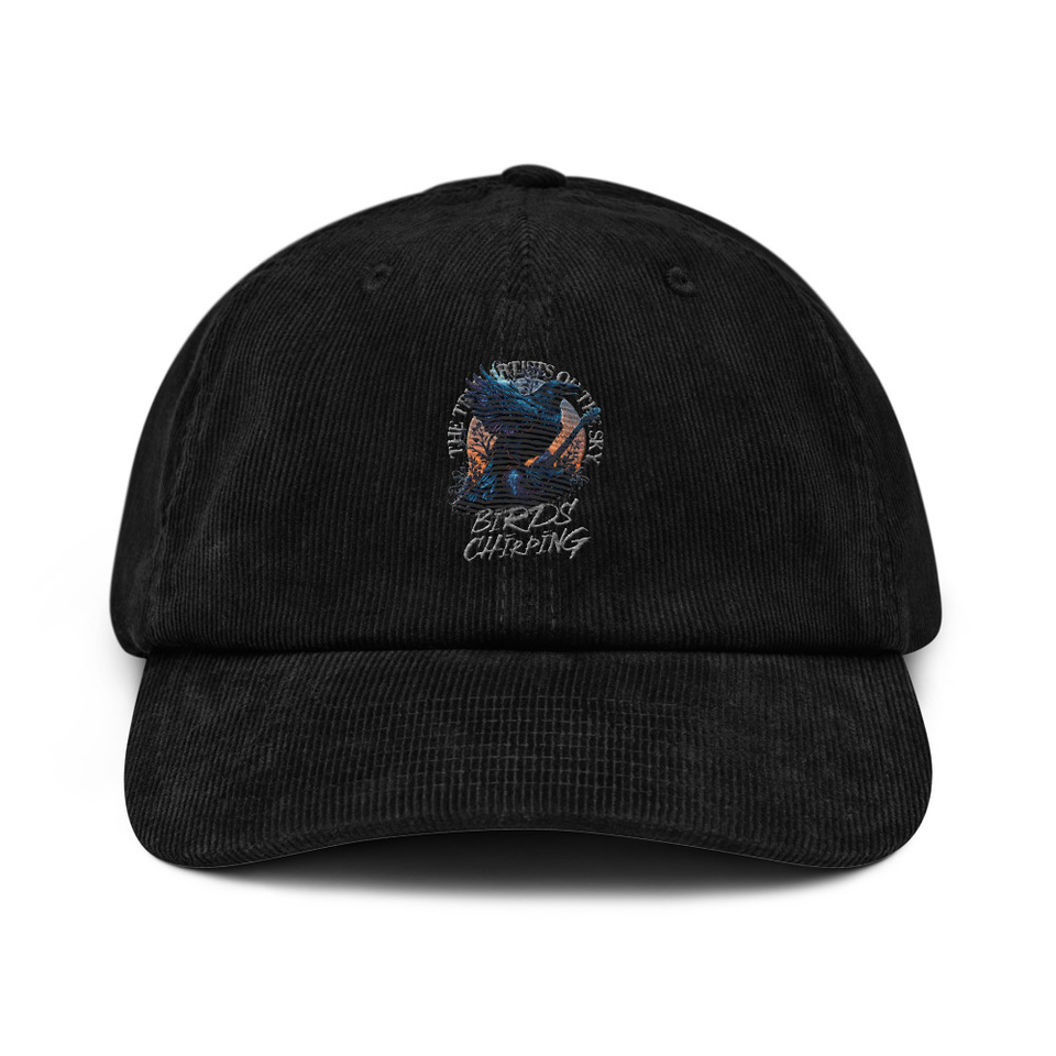 Birds Chirping Corduroy Hat