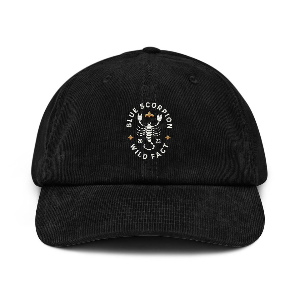 Blue Scorpion - Wildlife Animal Corduroy Hat