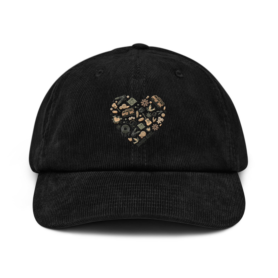 Boho Girl Poster Corduroy Hat