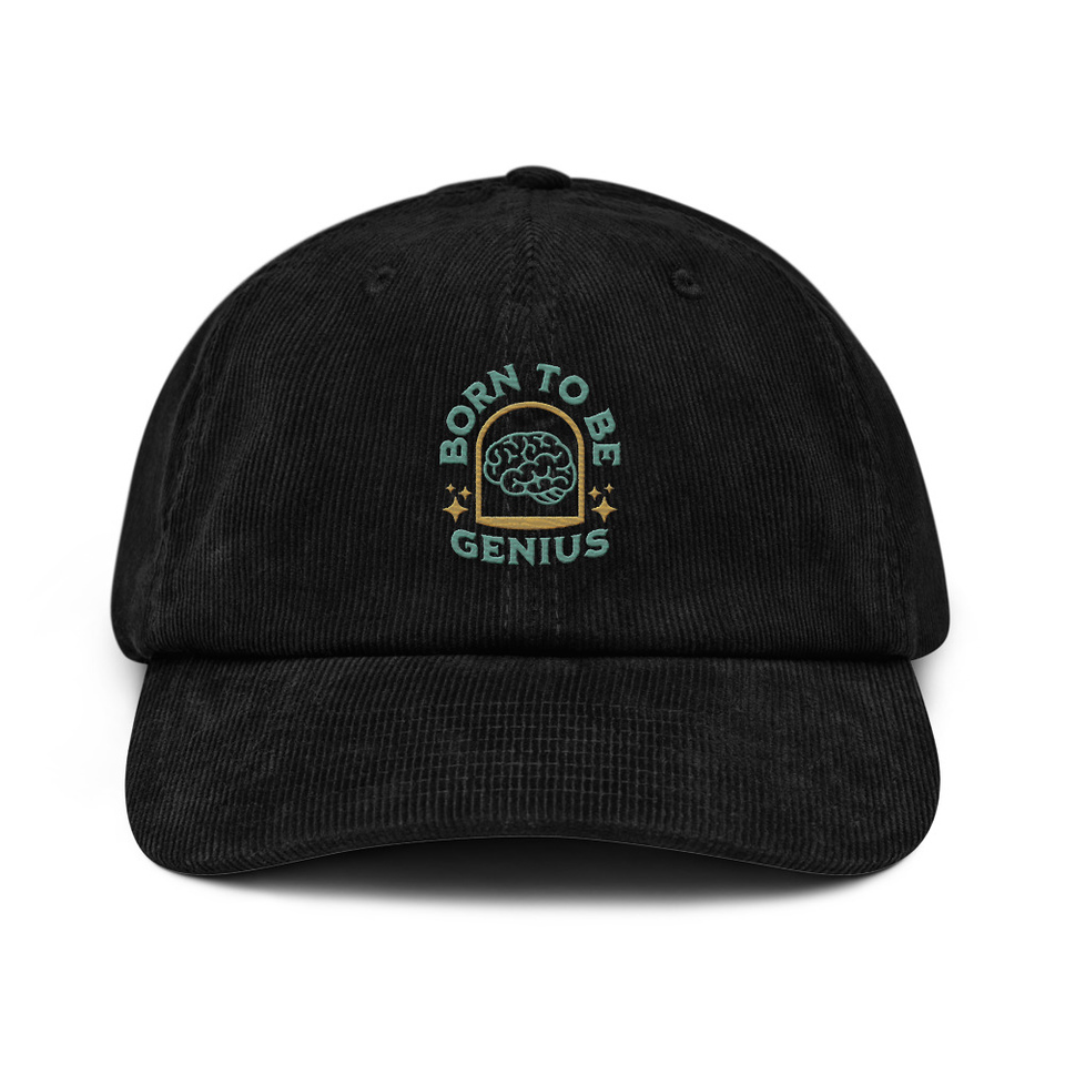 Born To Be Genius - Brain Corduroy Hat