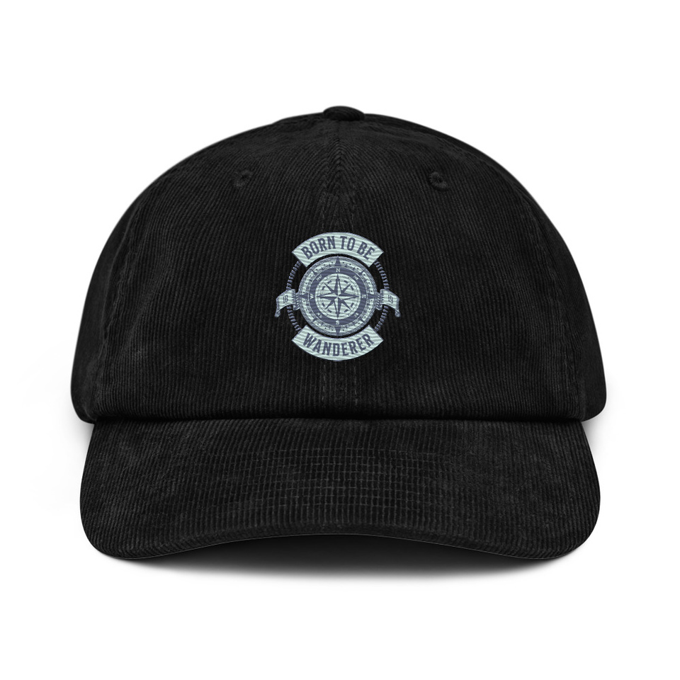 Born to be Wanderer - Compass Corduroy Hat