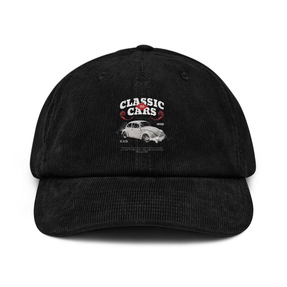 Classic Cars Corduroy Hat