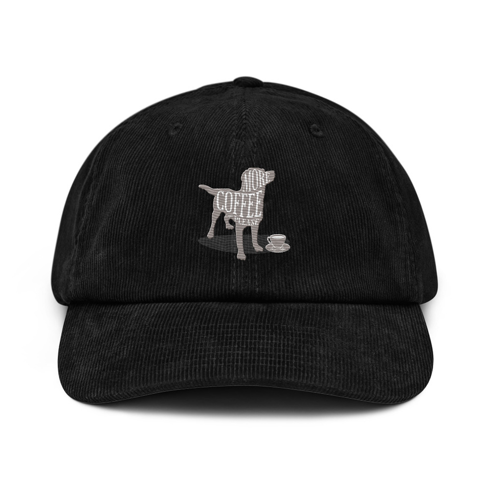 Coffee Dog Corduroy Hat